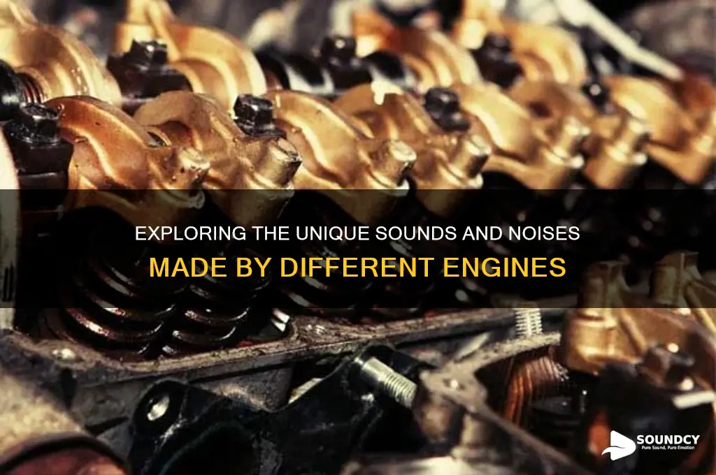 what sounds do engines make