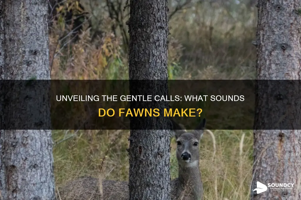 what sounds do fawns make
