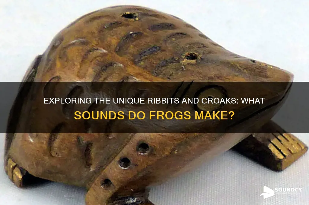 what sounds do frogs make