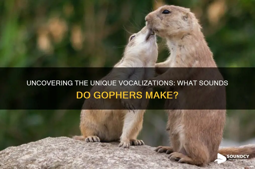 what sounds do gophers make