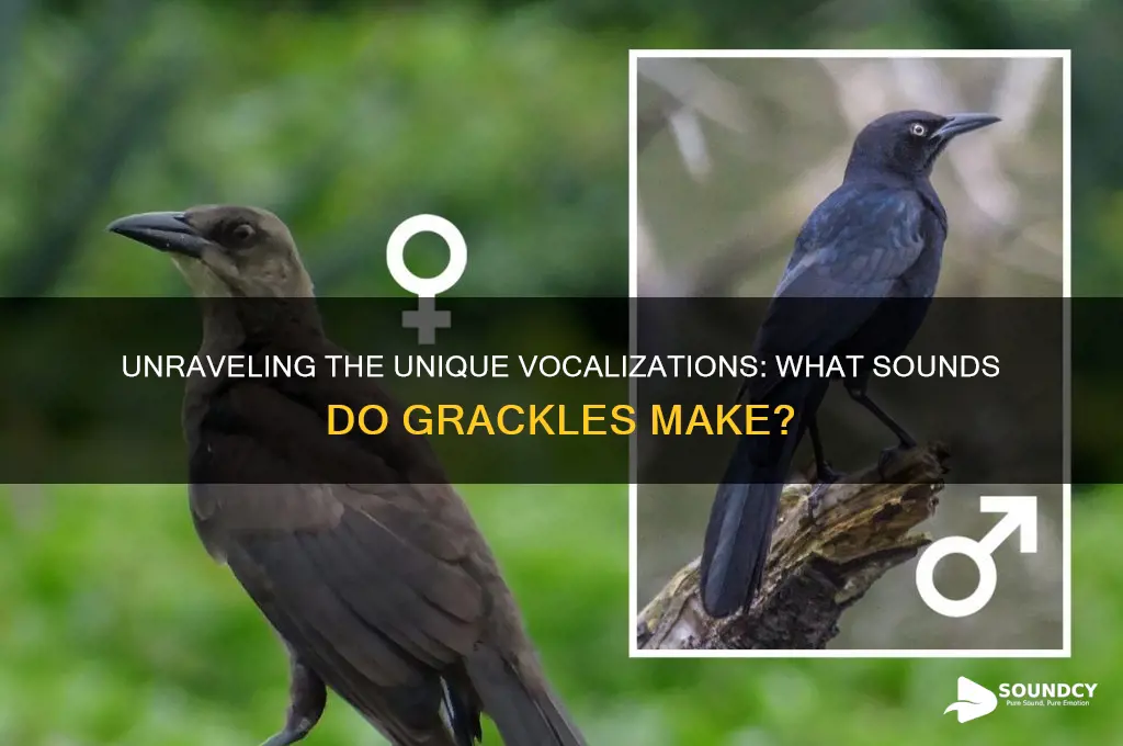 what sounds do grackles make