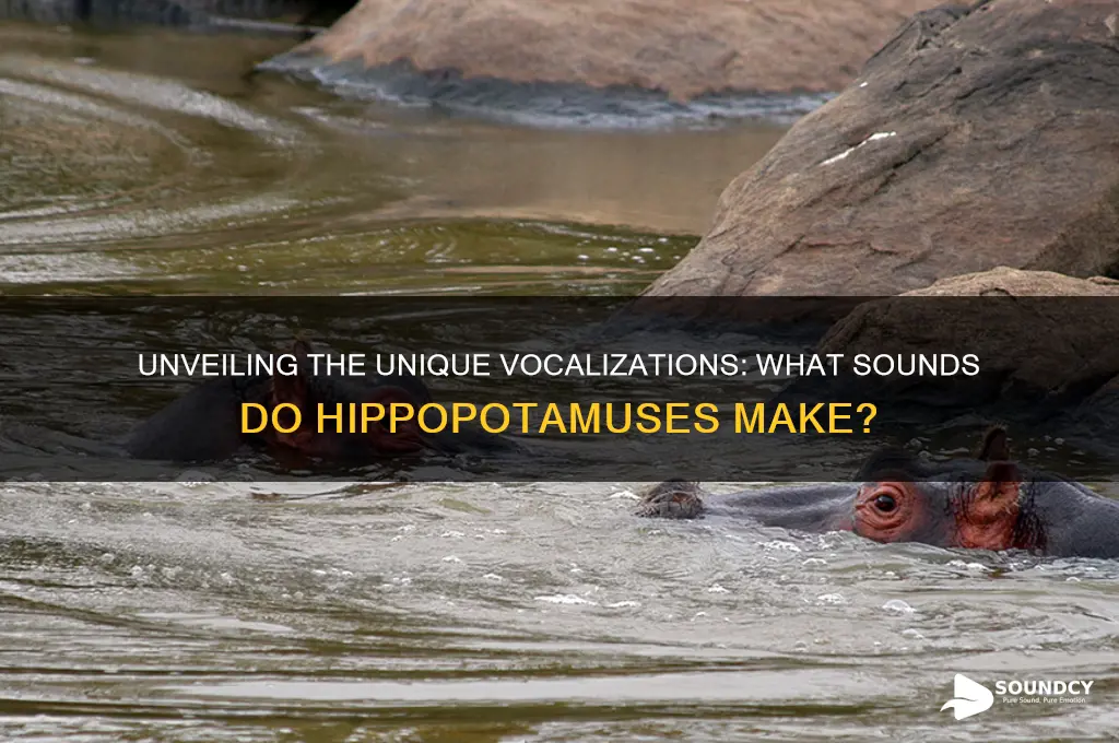 what sounds do hippopotamus make