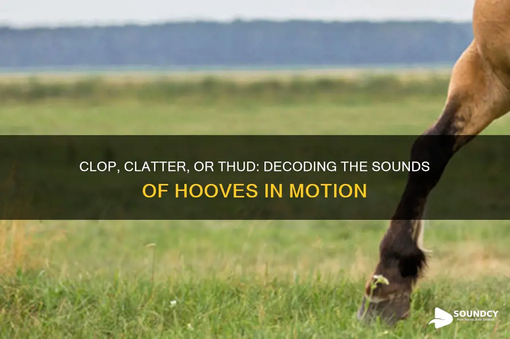 what sounds do hooves make