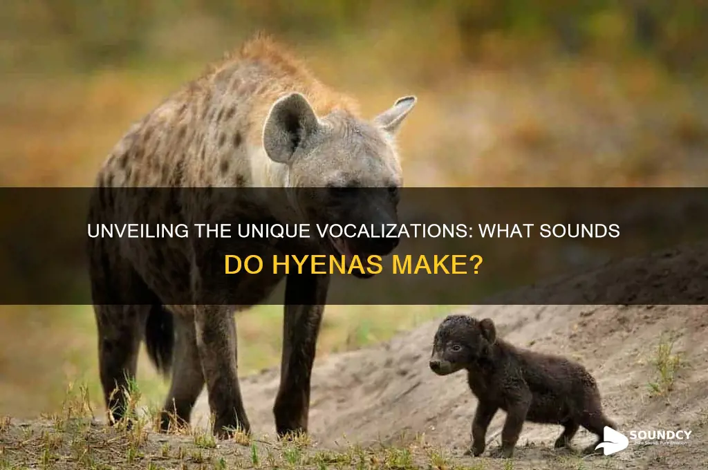 what sounds do hyenas make