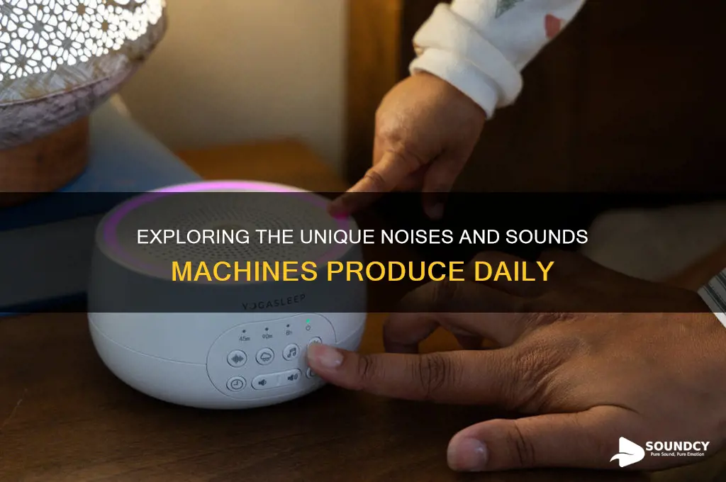 what sounds do machines make