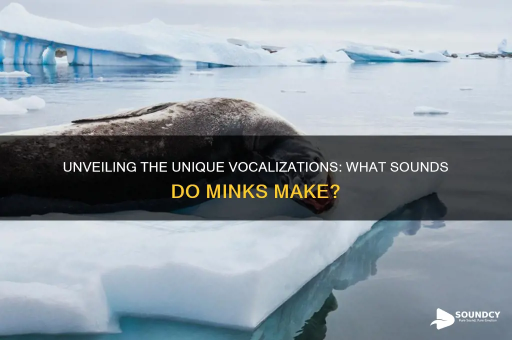 what sounds do minks make