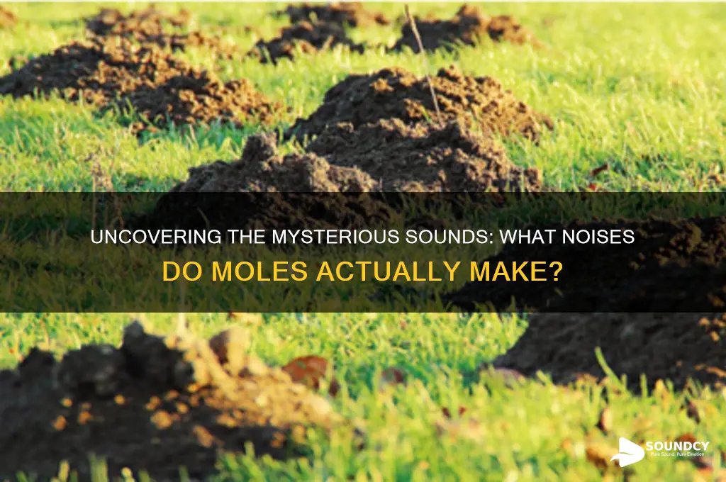 what sounds do moles make