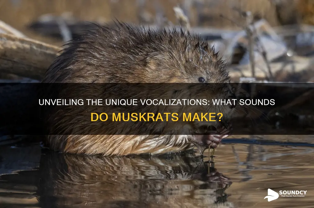 what sounds do muskrats make