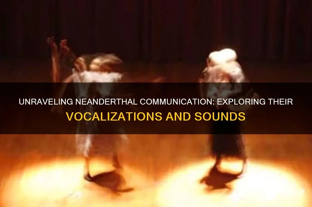 what sounds do neanderthals make