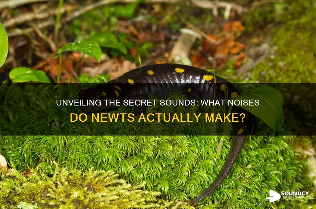 what sounds do newts make
