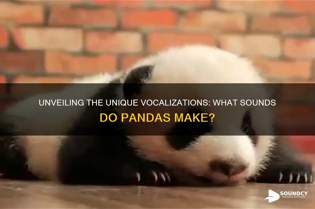 what sounds do pandas make