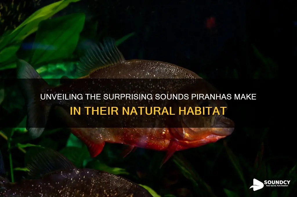 what sounds do piranhas make