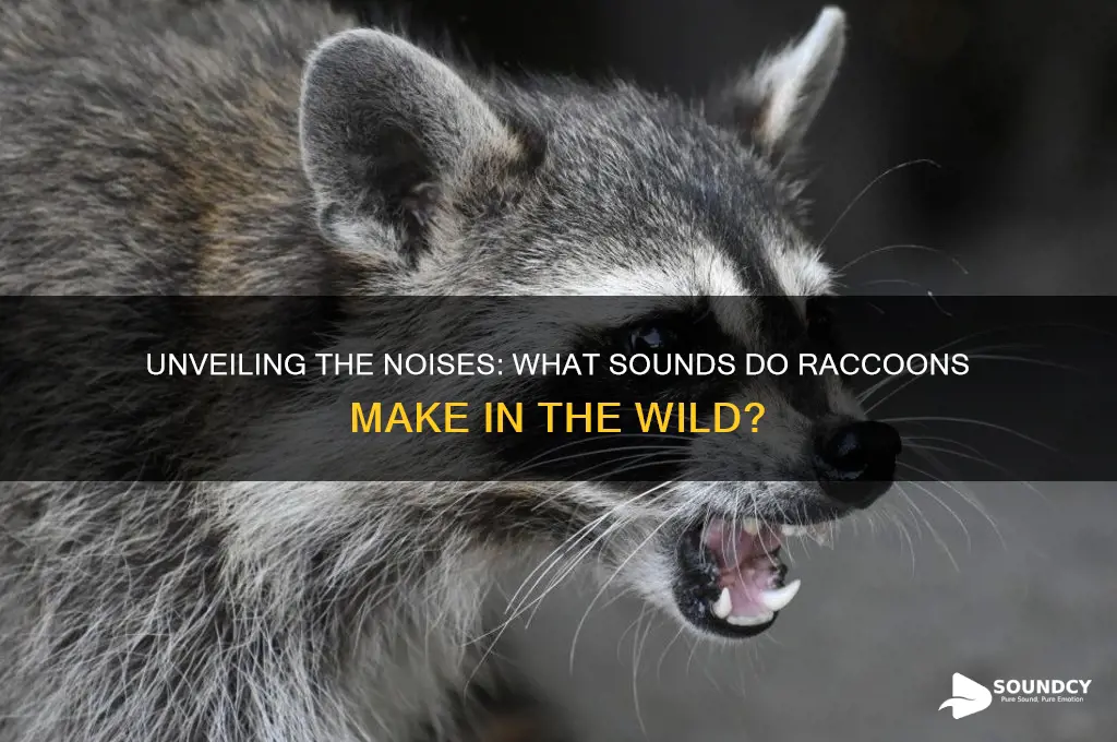 what sounds do raccons make