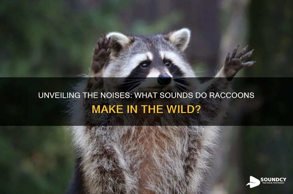 what sounds do racoons make