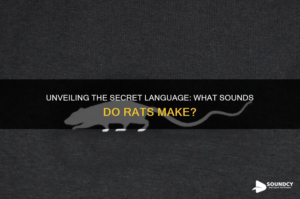 what sounds do rats mak