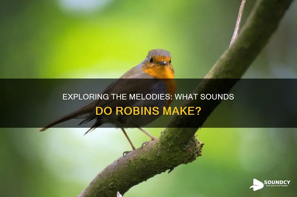 what sounds do robins make