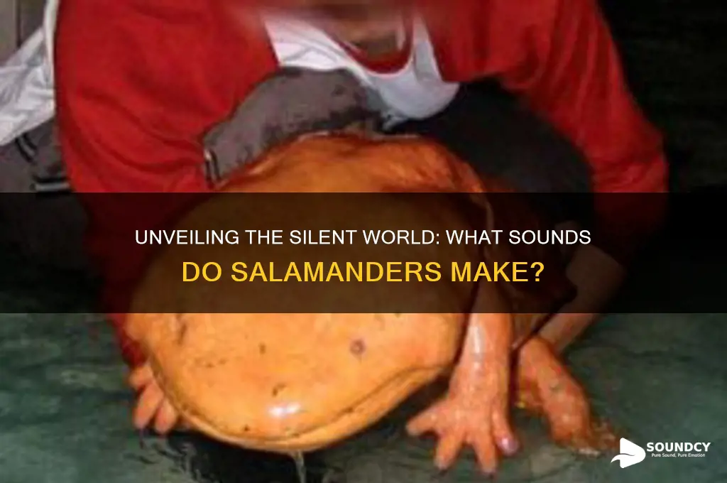 what sounds do salamanders make