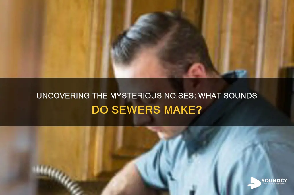 what sounds do sewers make