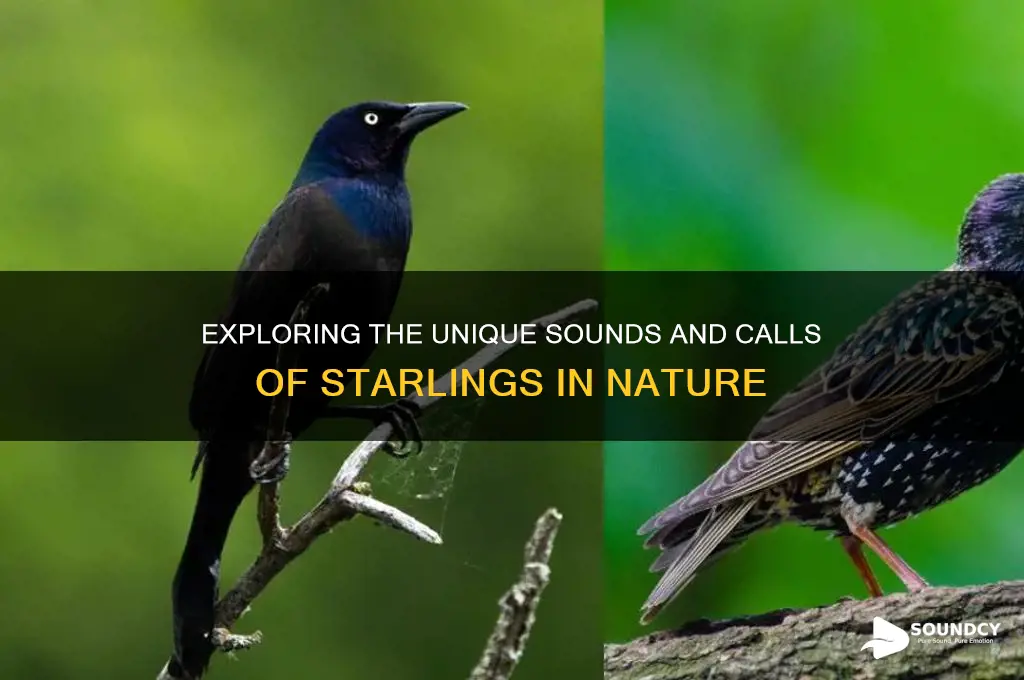 what sounds do starlings make