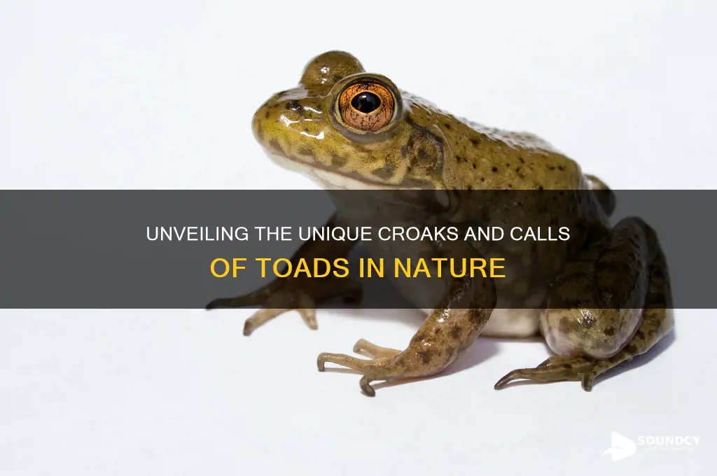 what sounds do toads make