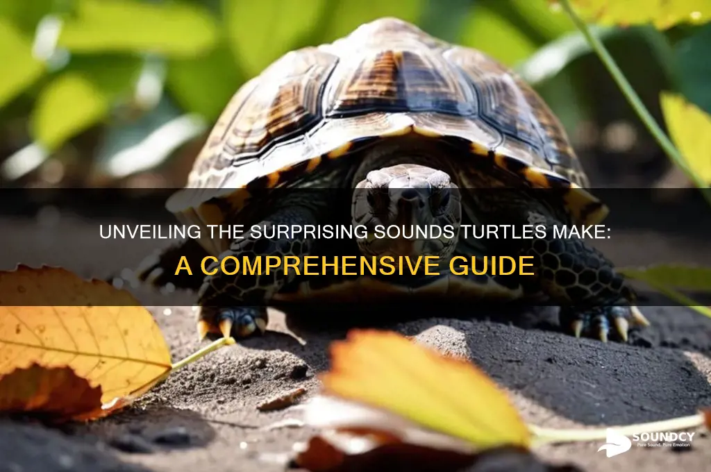what sounds do turtles make