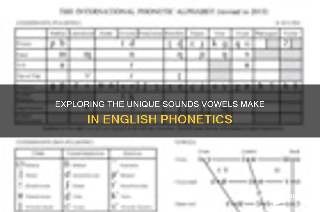 what sounds do vowels make