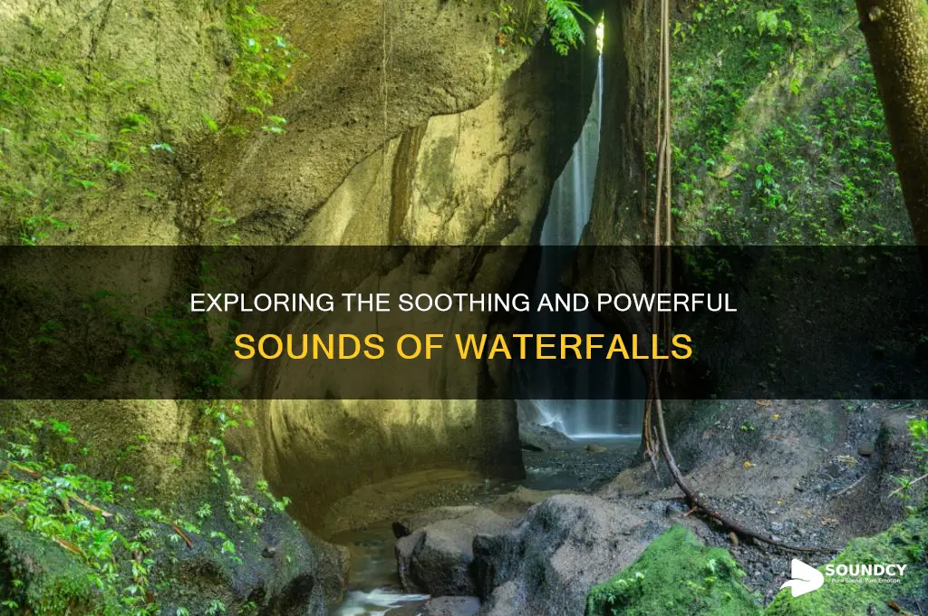 what sounds do waterfalls make