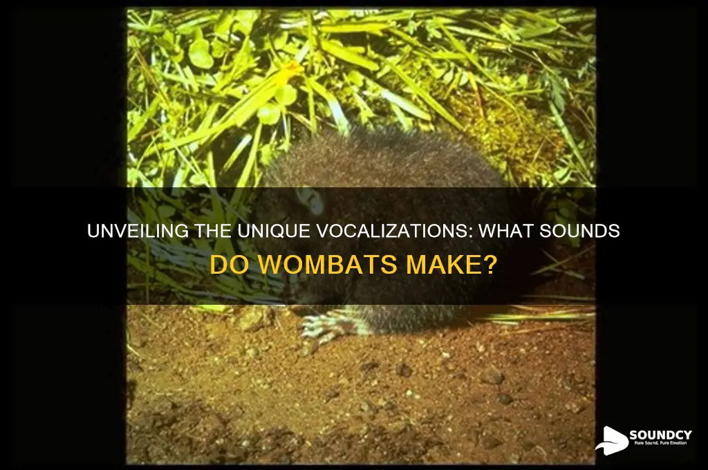 what sounds do wombats make