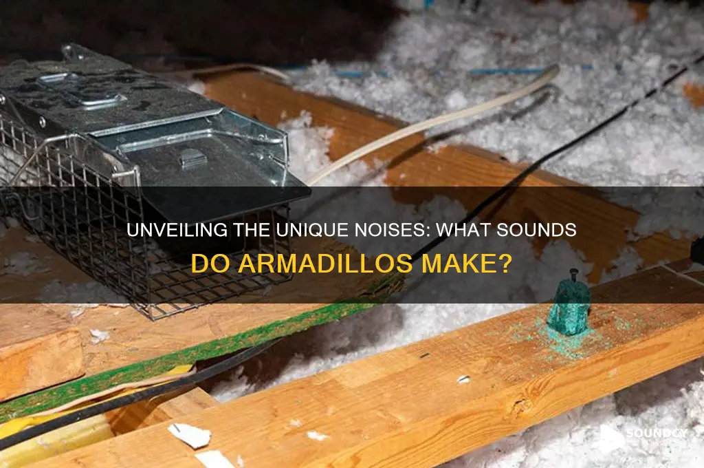 what sounds does armadillos make