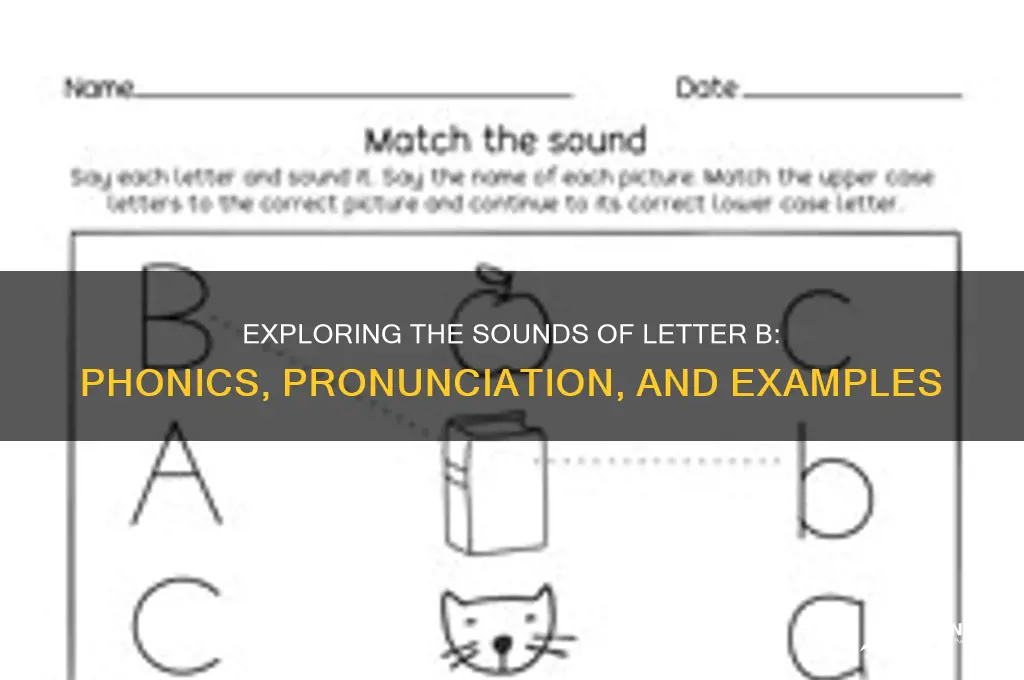 what sounds does b make