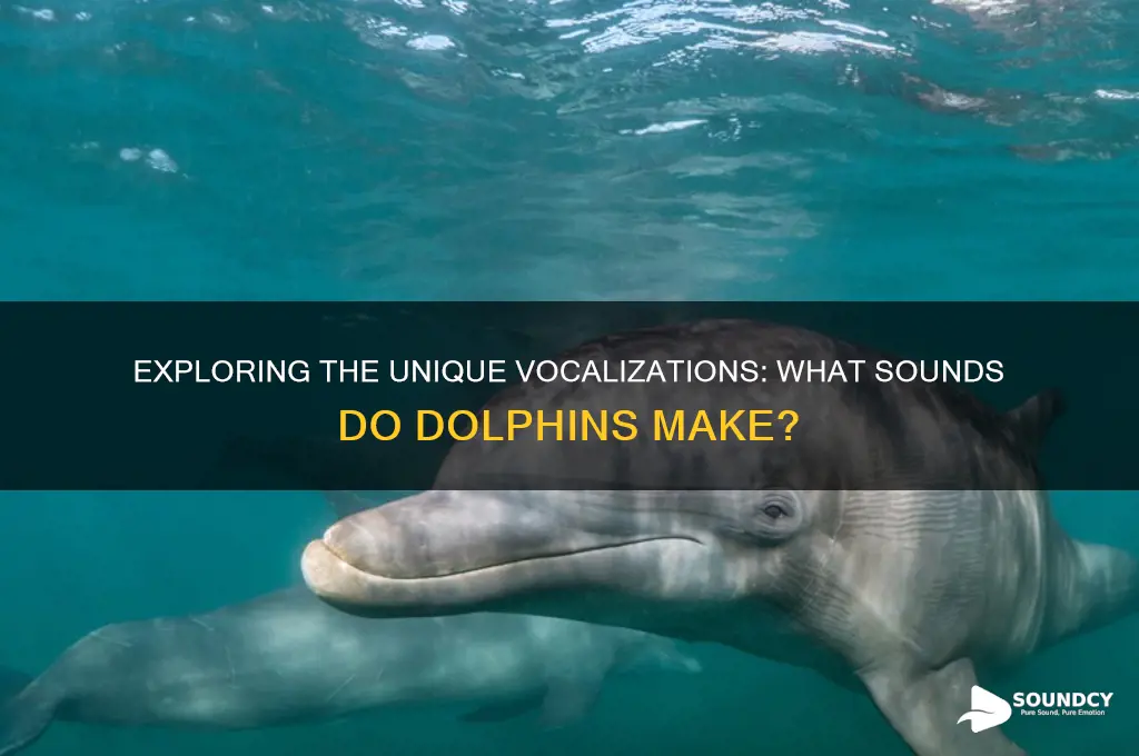 what sounds does dolphins make