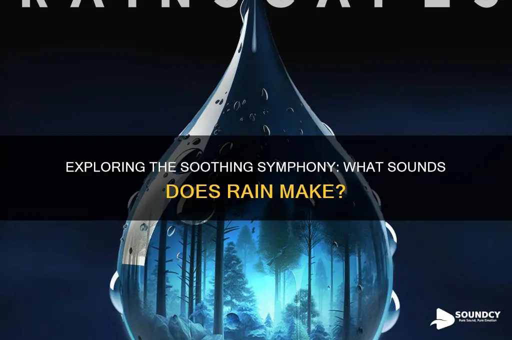 what sounds does rain make