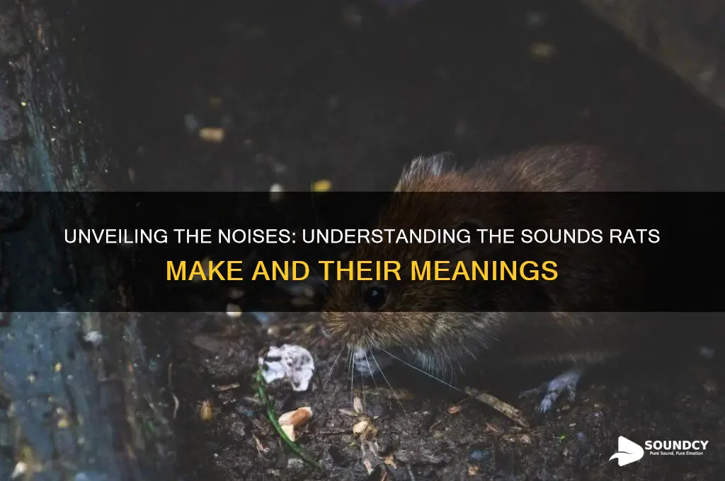 what sounds does rats make