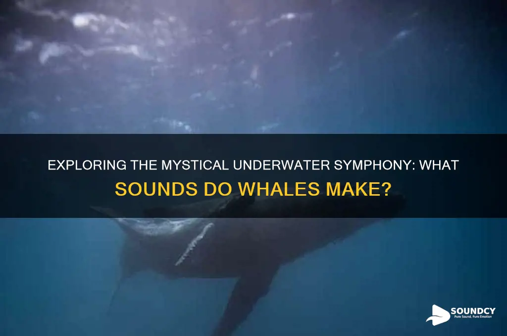 what sounds does whales make