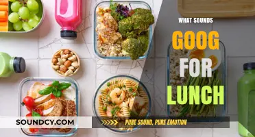 Delicious Lunch Ideas: What Sounds Good to Eat Today?