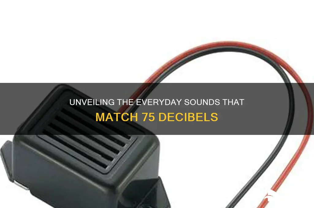 what sounds like 75 decibels