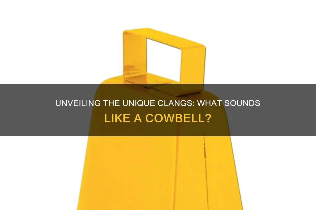 what sounds like a cowbell