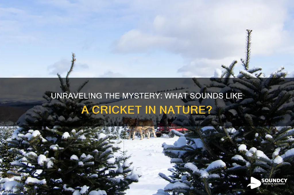 what sounds like a cricket