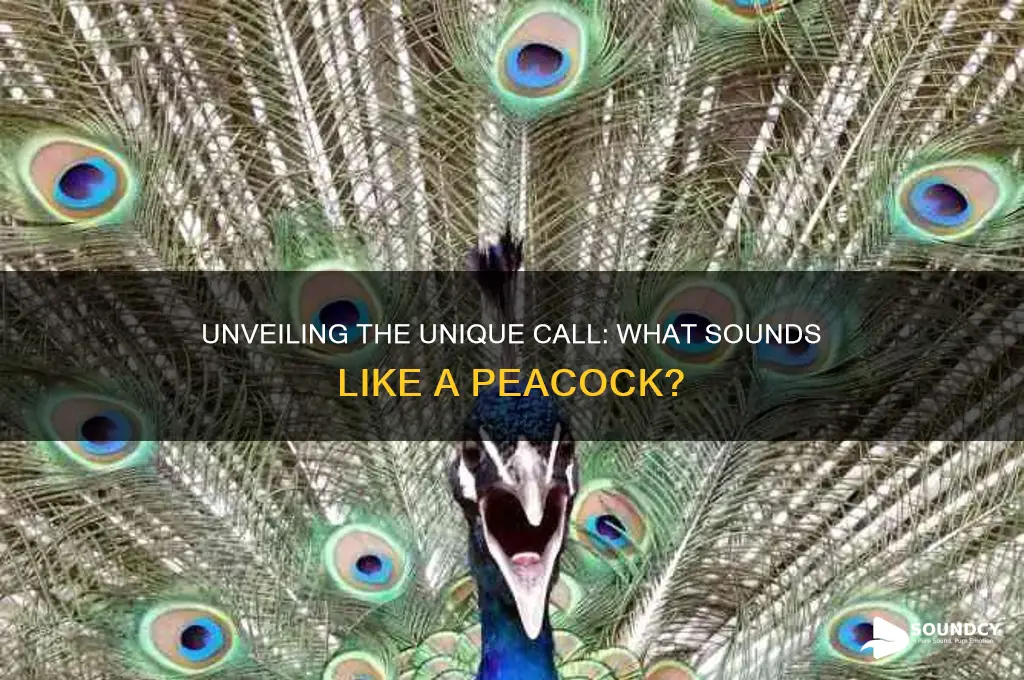 what sounds like a peacock