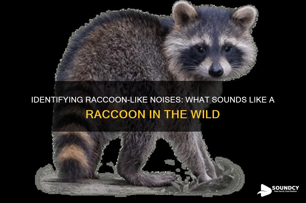 what sounds like a raccoon