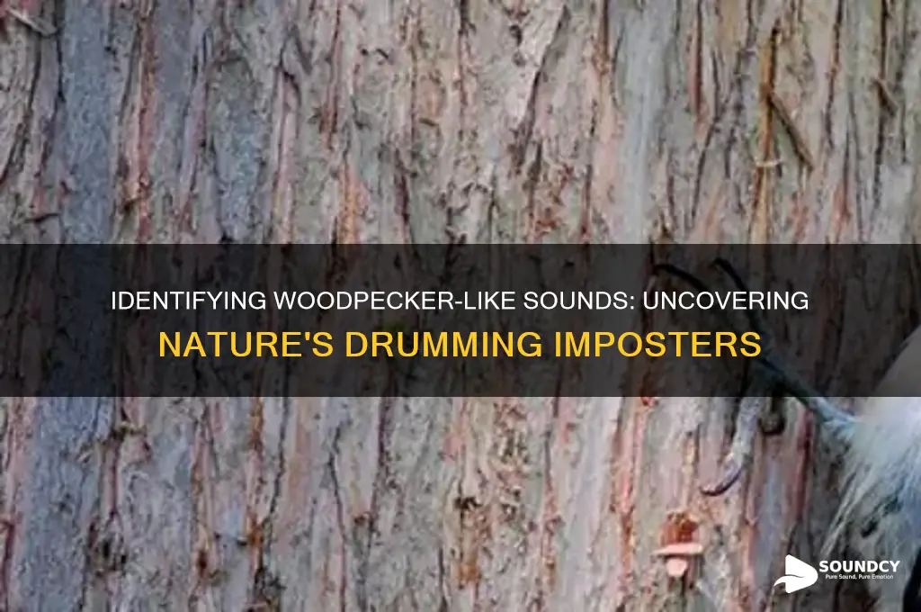 what sounds like a woodpecker