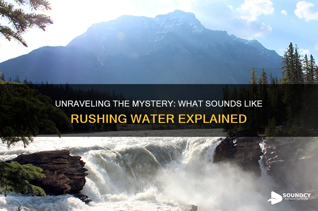 what sounds like rushing water