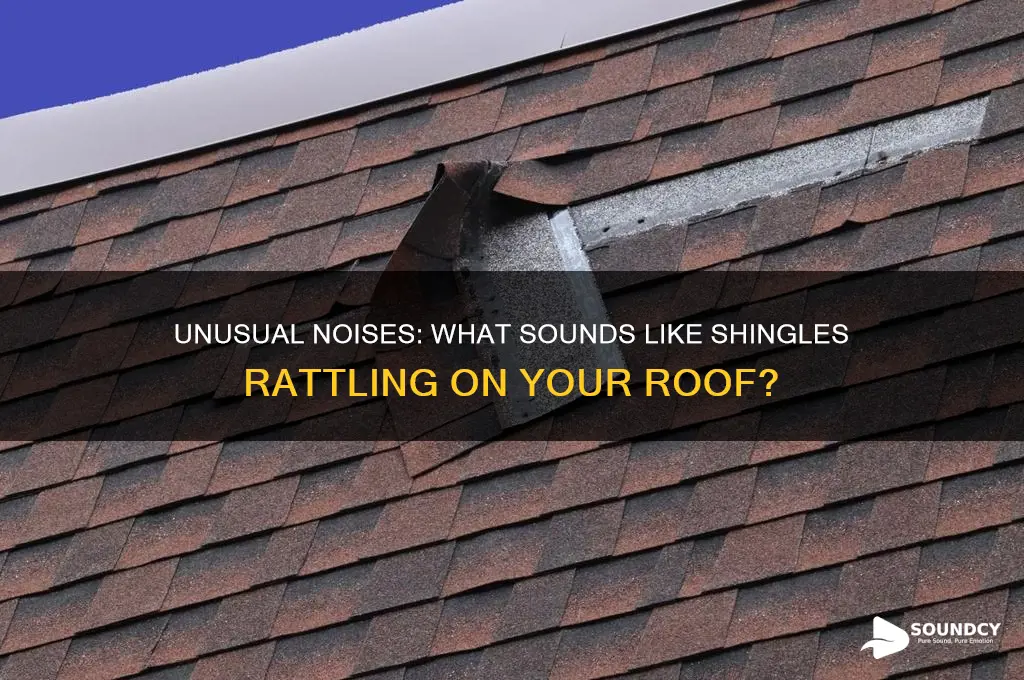 what sounds like shingles rattling