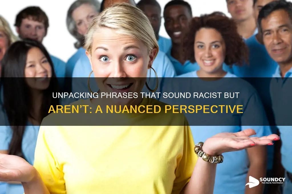 what sounds racist but isnt