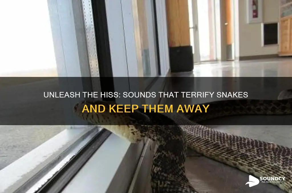 what sounds scare a snake