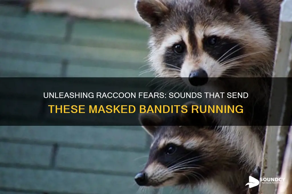 what sounds scare of raccoons