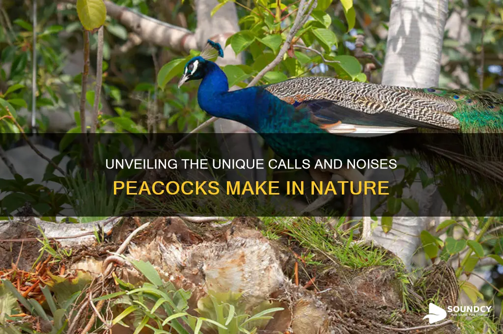 what sounds to peacocks make