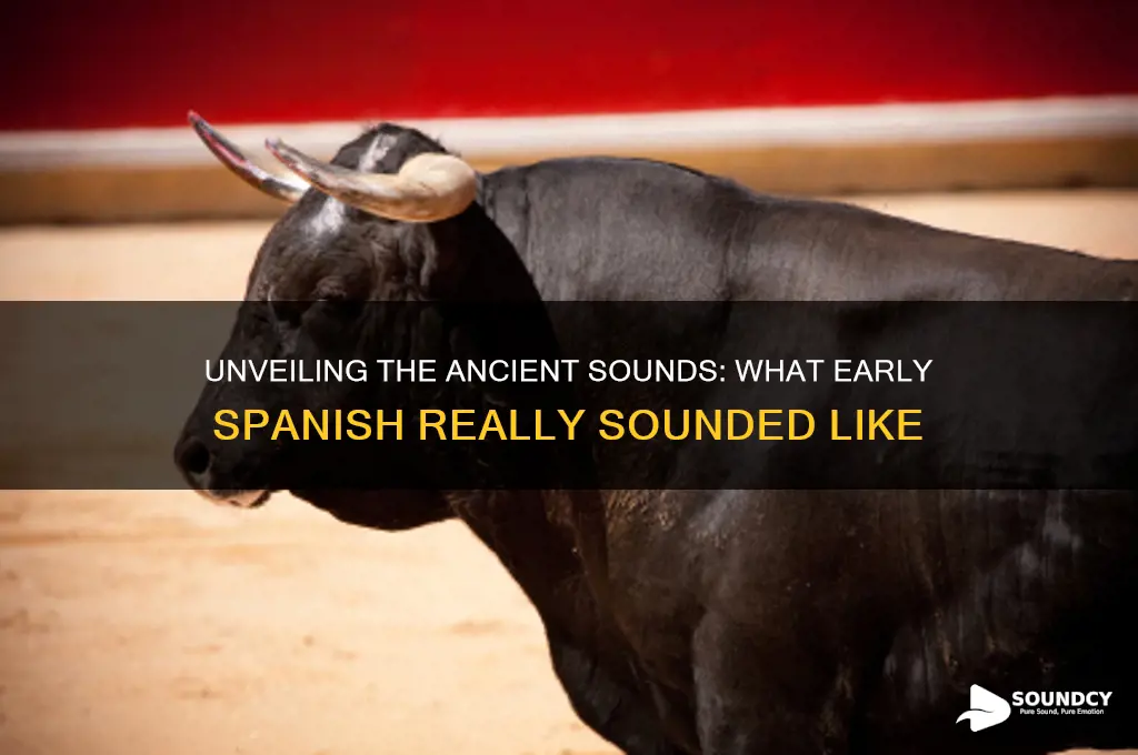 what spanish first sounded like