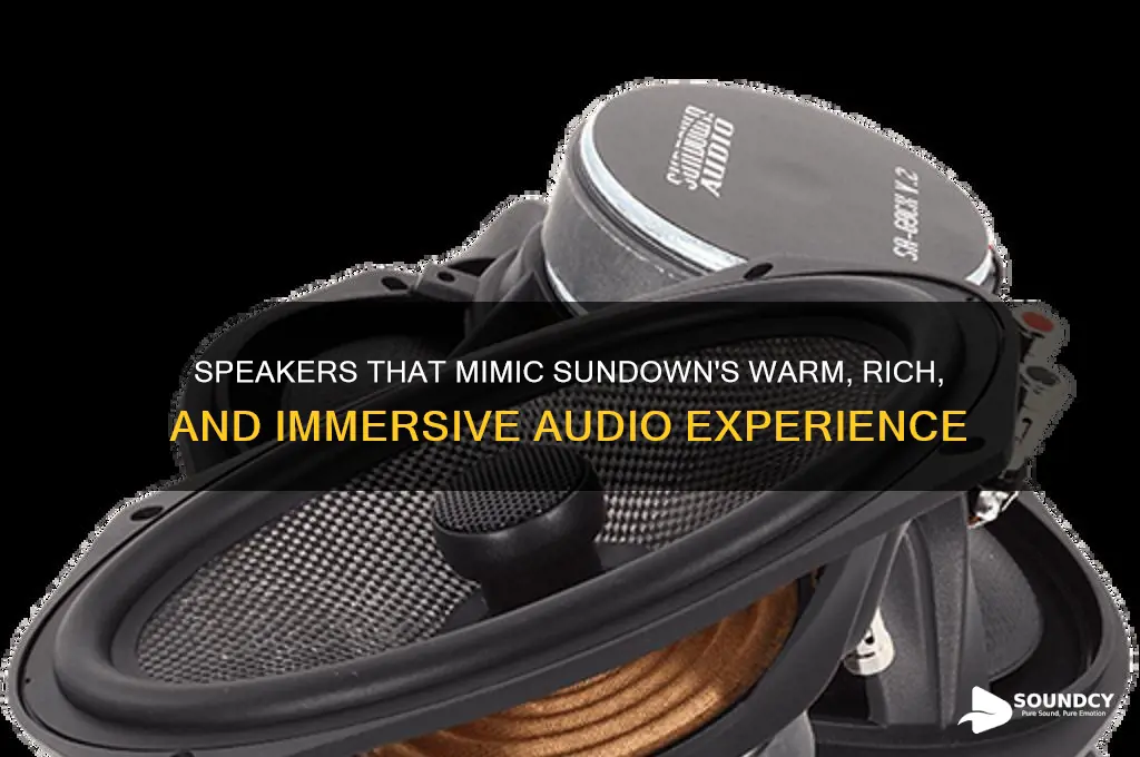 what speaker sound like sundowns
