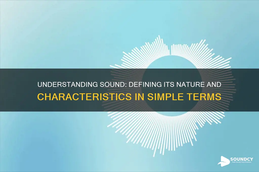 what statement best describes sound